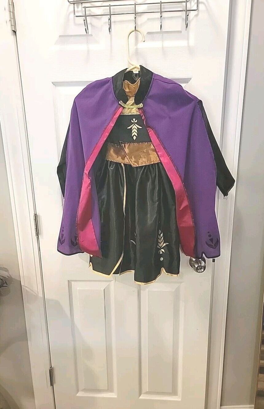 Jakks Disney Frozen 2 Anna Travel Dress Girls Child Costume Dress Size 4-6X
